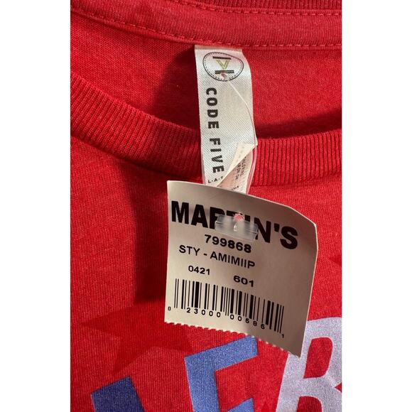 Code Five "America Is My Happy Place" Red Stars T-Shirt XL - Picture 7 of 7